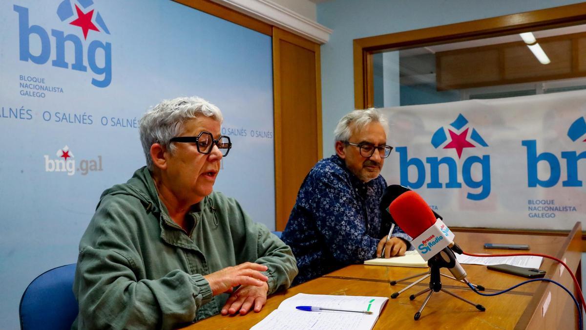 Rosa Abuín y Xabier Rodríguez, ediles nacionalistas en Vlagarcía.