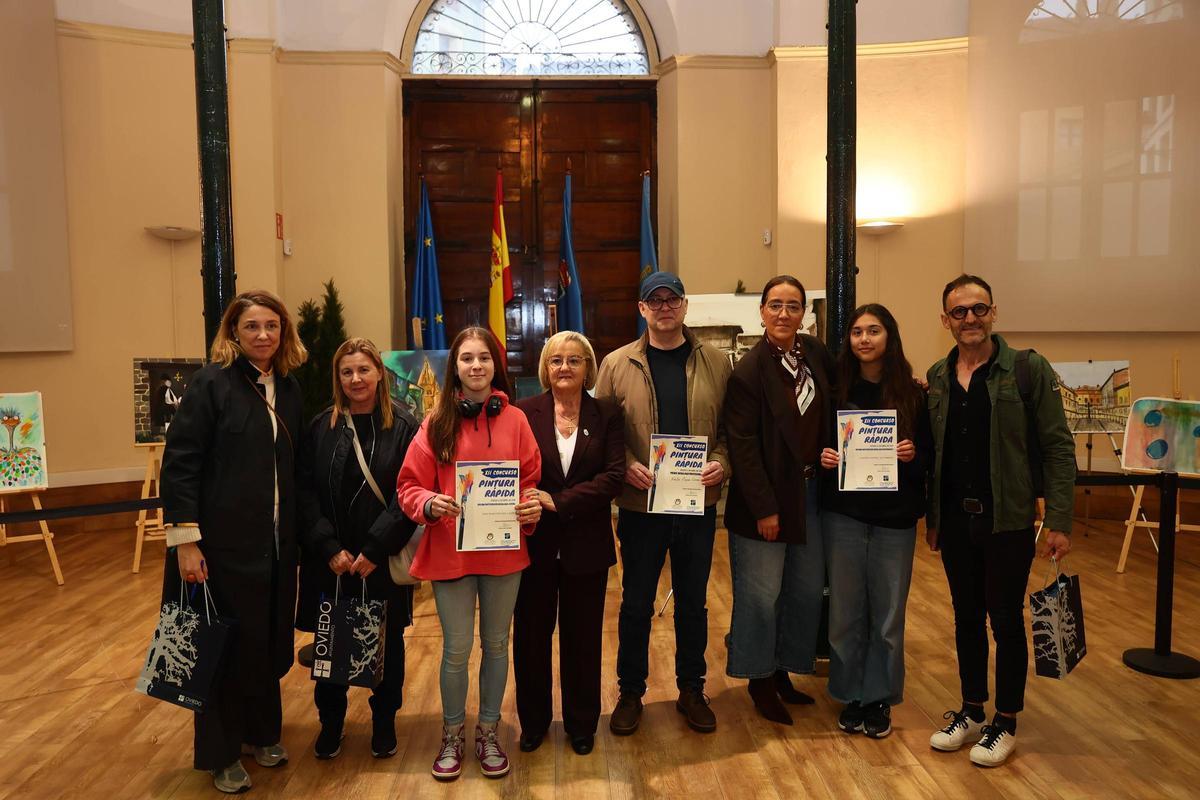 Los participantes en el XII Concurso de Pintura Rápida Los participantes en el XII Concurso de Pintura Rápida