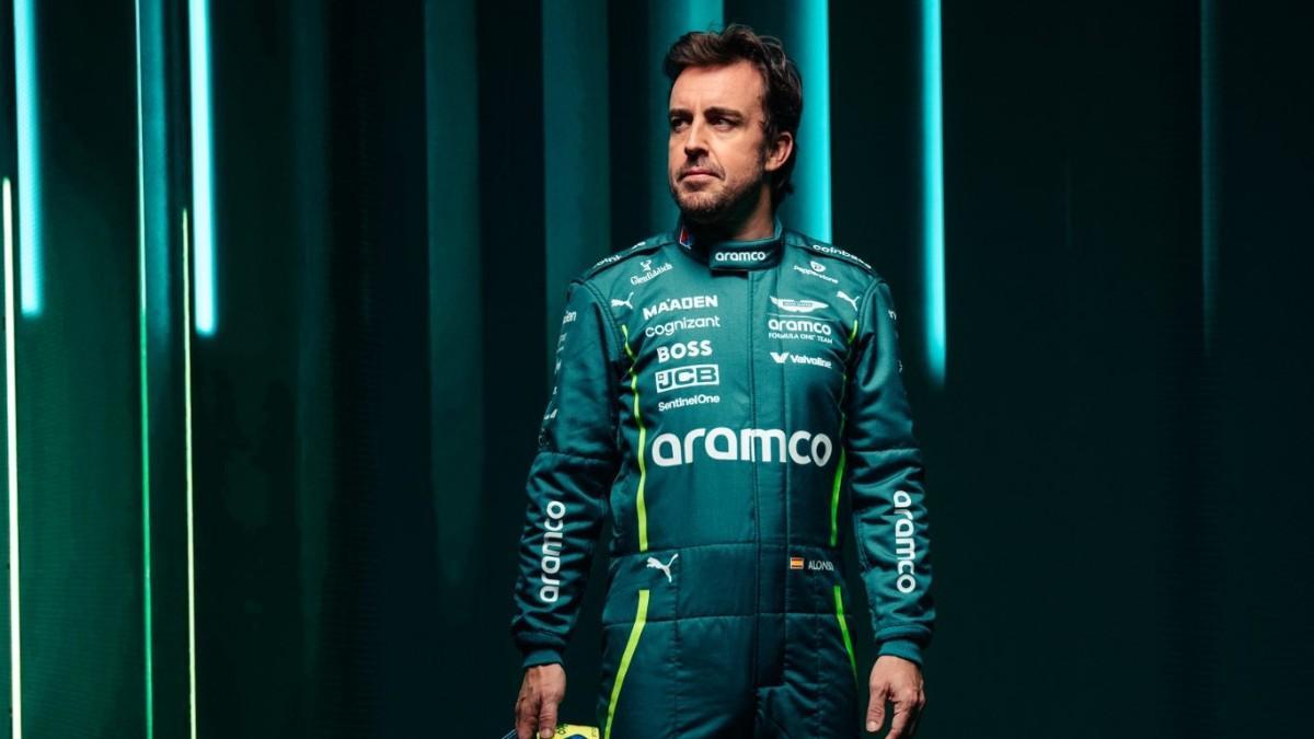 Alonso, con el nuevo look de Aston Martin