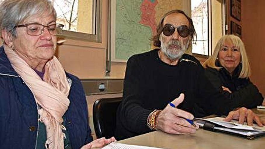 Marina Hosta, Víctor Feliu i Mercè Soldevila, ahir