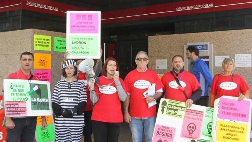 Una protesta en Ourense en 2014. // Jesús Regal