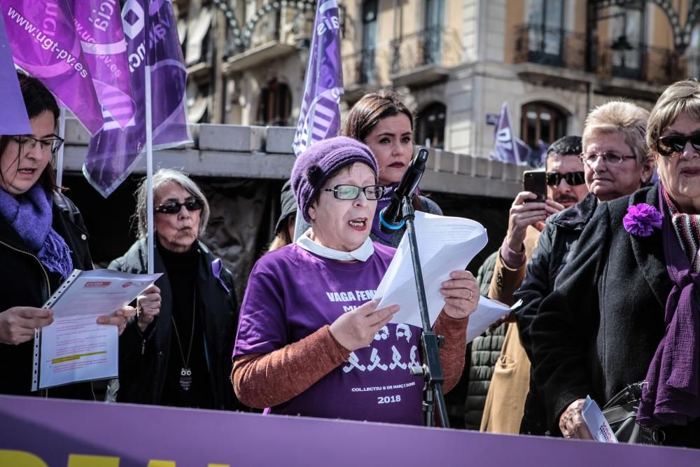 Manifestación del 8 de marzo en Alcoy.