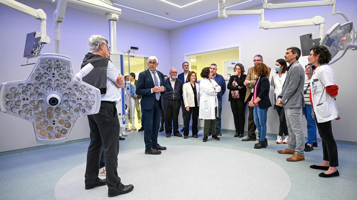 El conseller de Salut, Manel Balcells, visita les obres d'ampliació del bloc quirúrgic de l'Hospital Santa Caterina de SalT