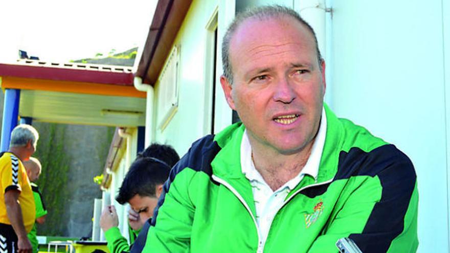 Pepe Mel, en las instalaciones de Barranco Seco, durante la entrevista. | yaiza socorro