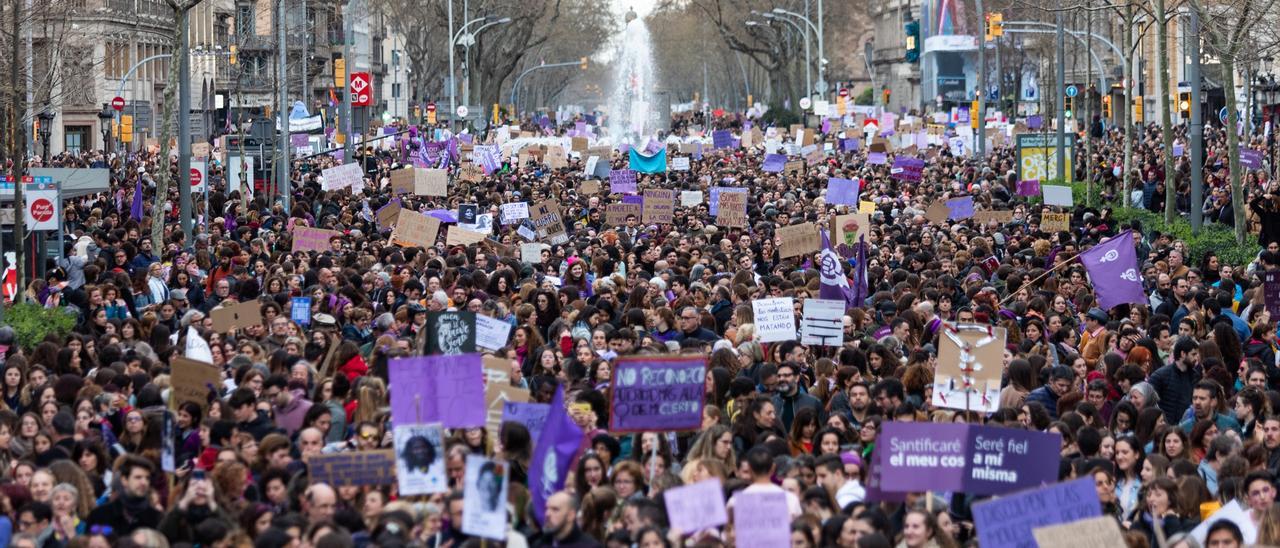 Una manifestación por el 8m