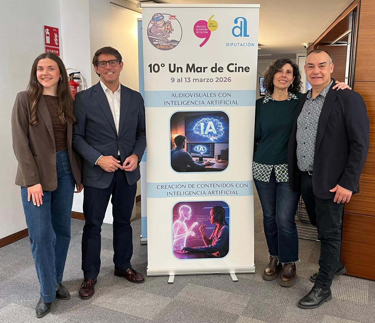 Victoria Seva, Juan de Dios Navarro, Cristina Martínez y David Seva