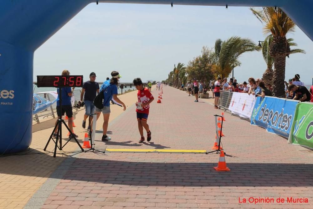 Final de triatlón de deporte escolar