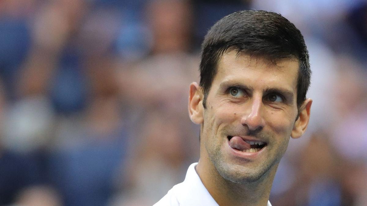 El serbio Novak Djokovic durante su partido de tercera ronda en el Open Usa