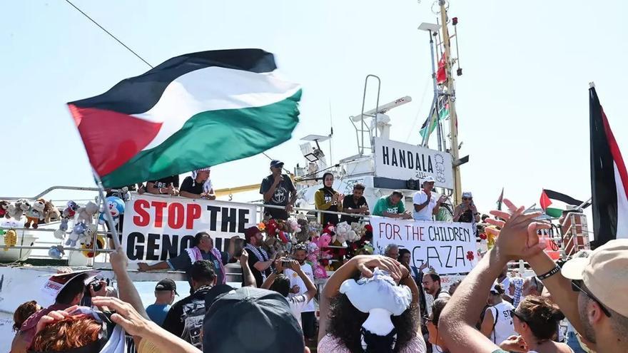Una canaria se embarca para llevar ayuda a Gaza: misión internacional para dar agua, comida y medicinas a Palestina