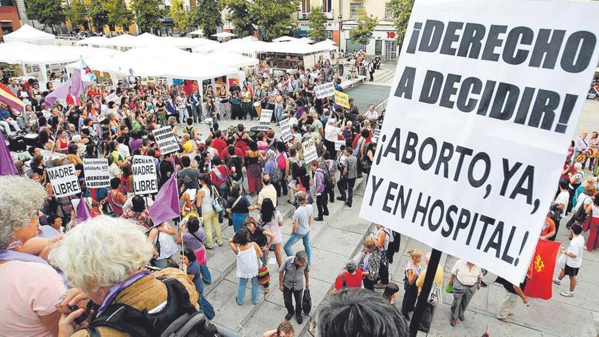 Imagen de archivo de una manifestación a favor del aborto libre.