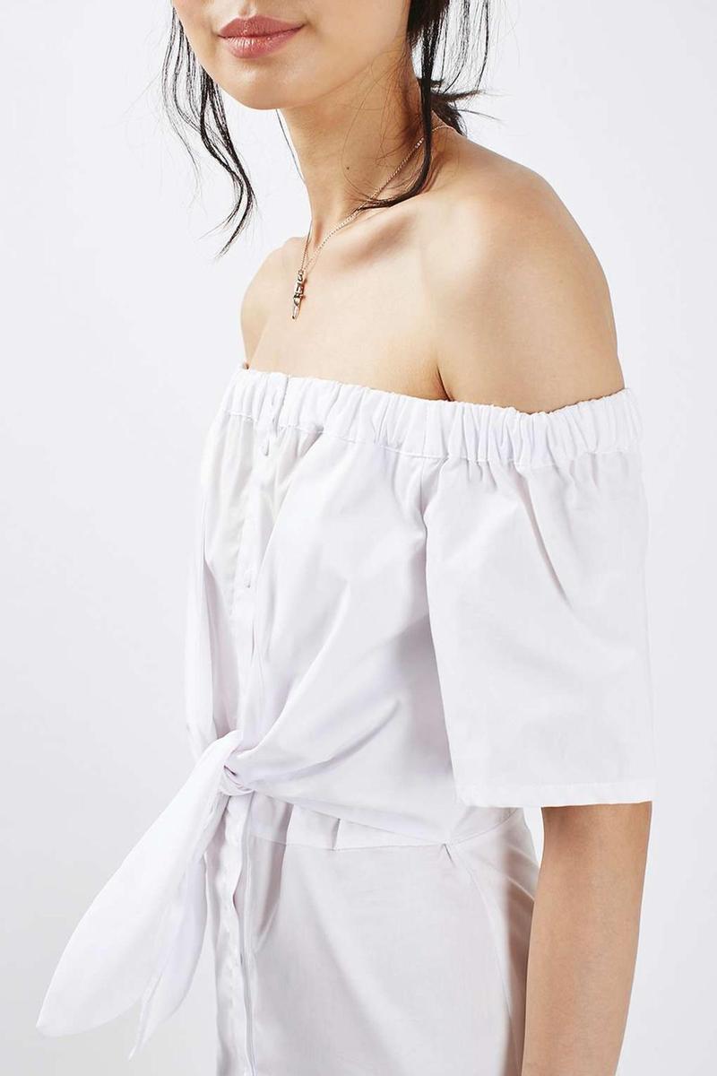 Vestido blanco de TopShop