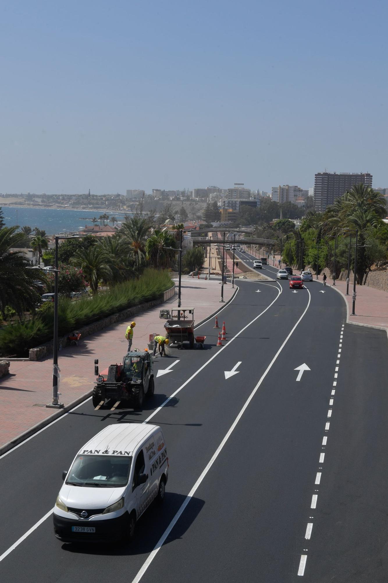 Obras en la carretera de San Agustín