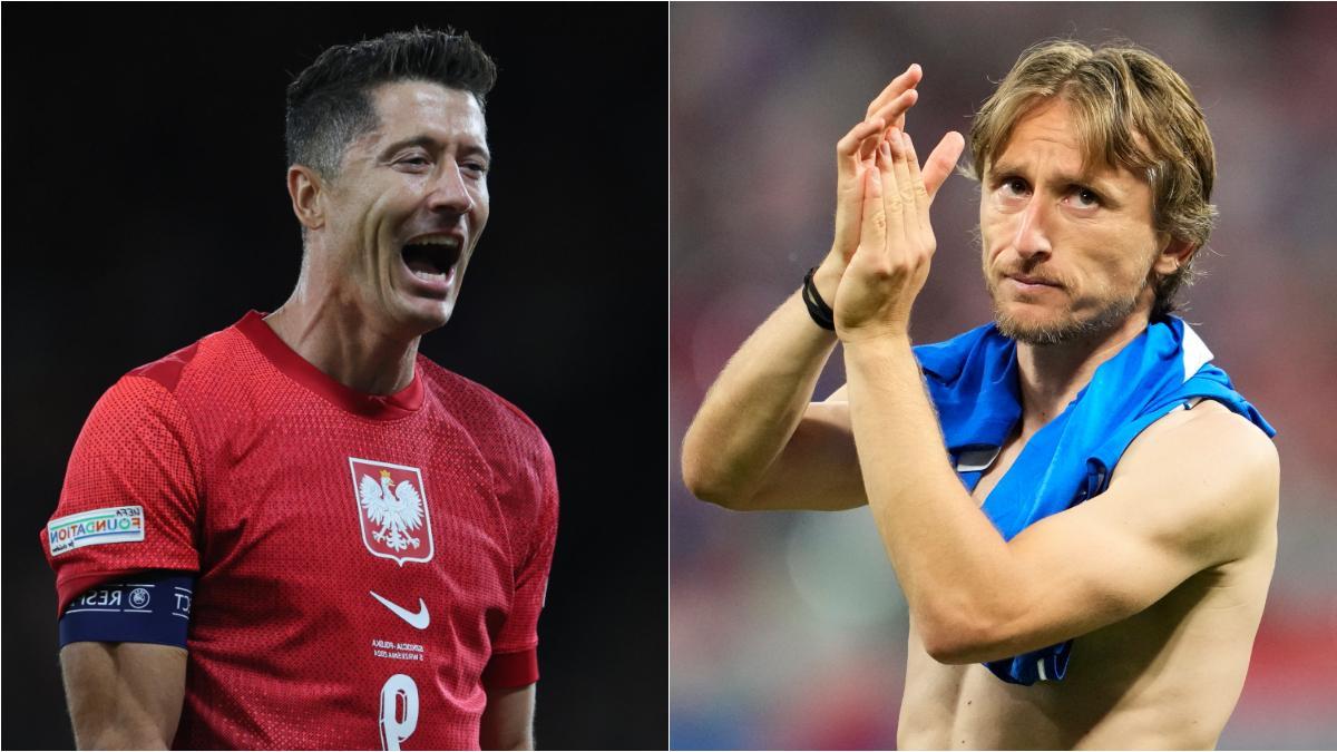 Lewandowski contra Modric, duelo directo en la Nations League