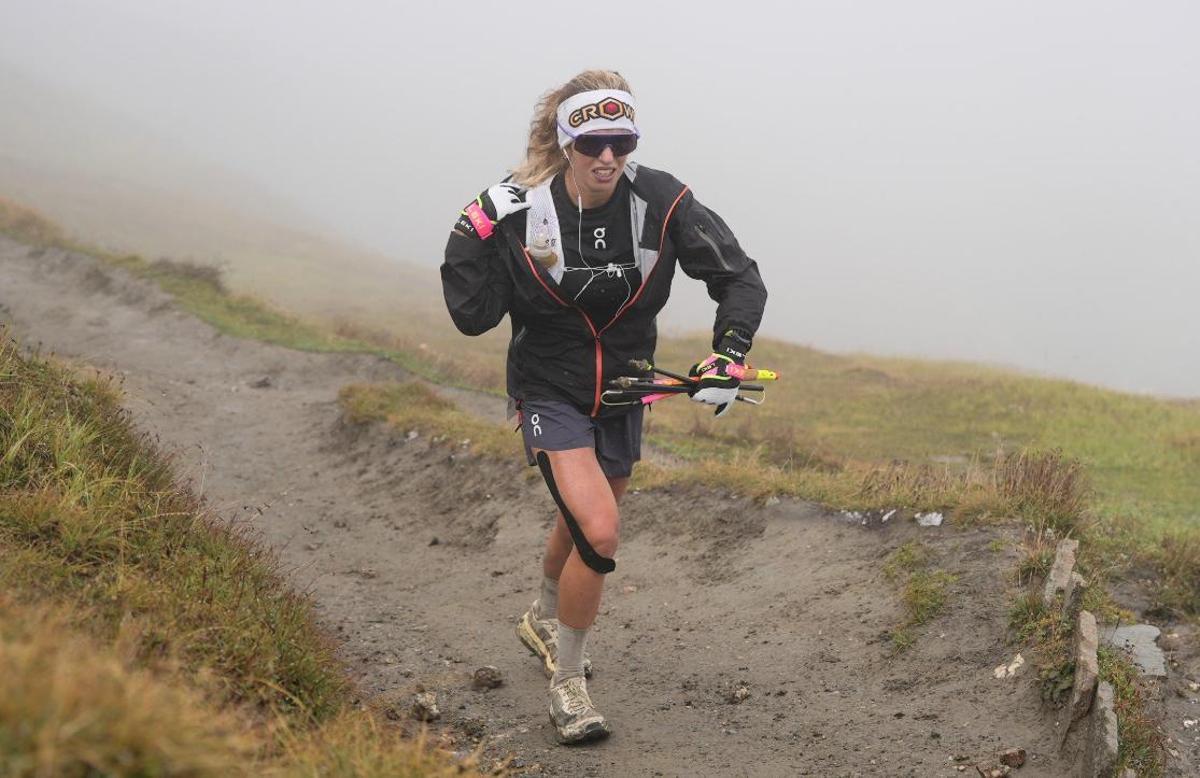 Clàudia Tremps, durante la UTMB