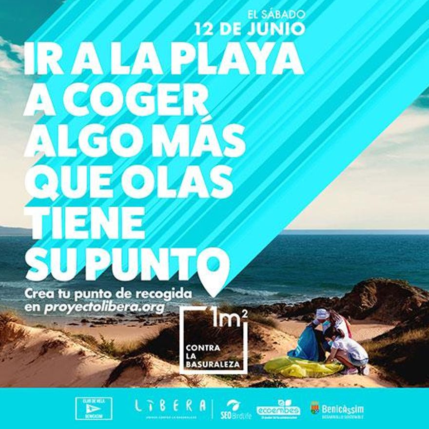 Cartel de la recogida de las Playas de Benicàssim