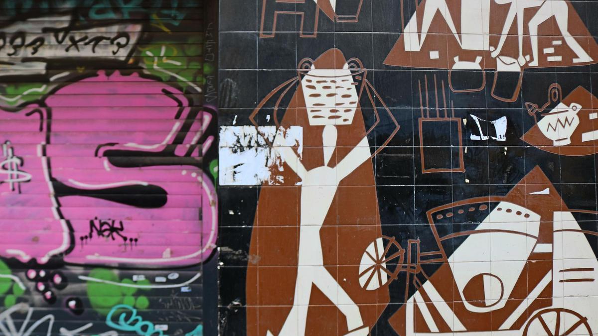 Madrid protege un mural de César Manrique a pie de calle