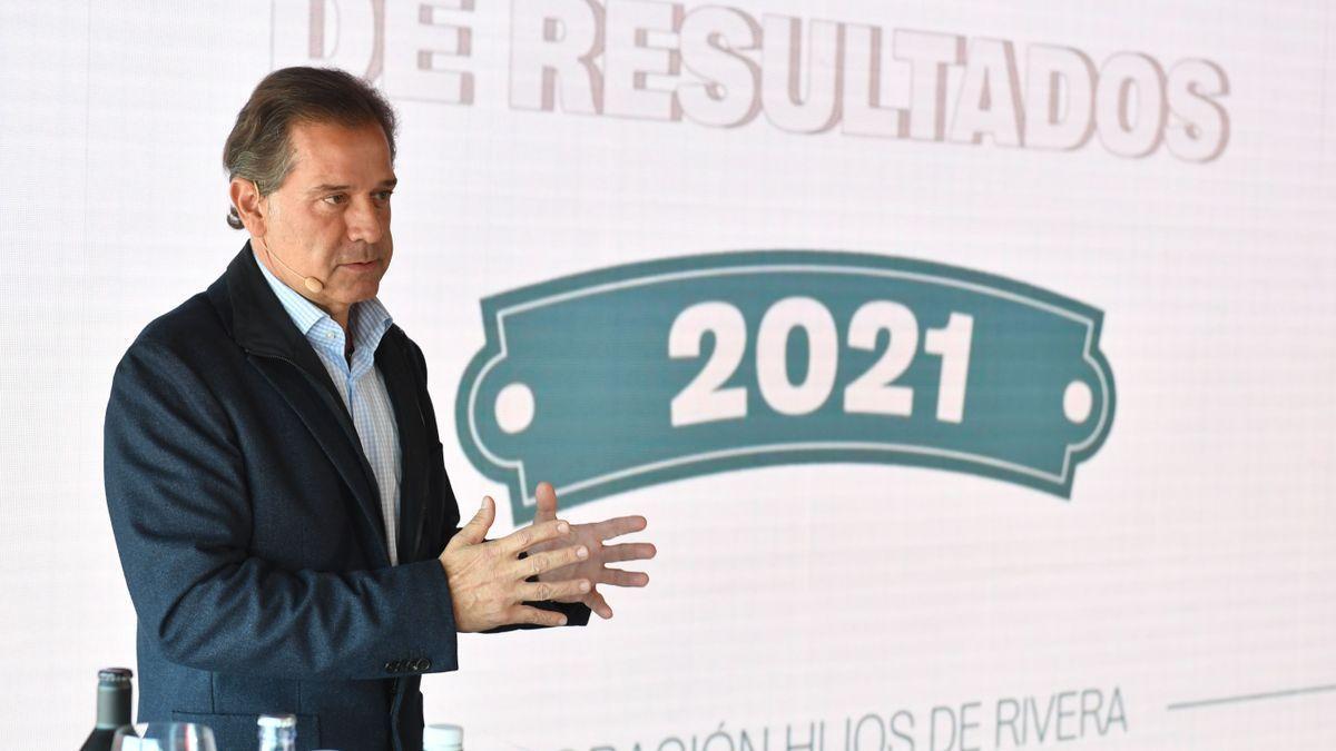 Ignacio Rivera, en la presentación de los resultados económicos de Estrella Galicia de 2021.