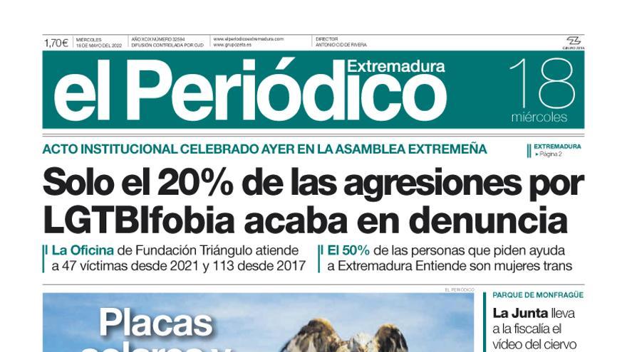 Consulta la portada correspondiente al día 18 de mayo del 2022