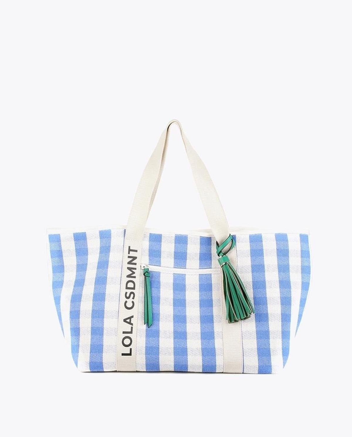 Bolso de cuadros vichy de Lola Casademunt