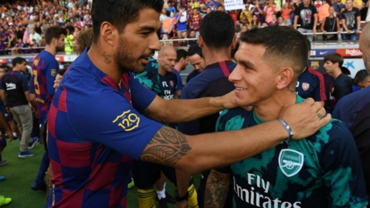 La admiración de Lucas Torreira hacia Luis Suárez tras el Gamper