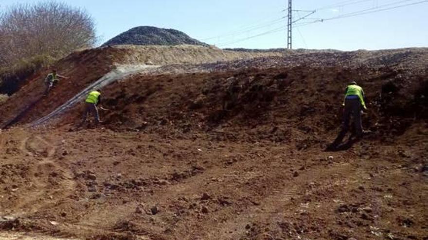 Adif adecua los taludes del camino del Pontó de l&#039;Alcúdia de Crespins