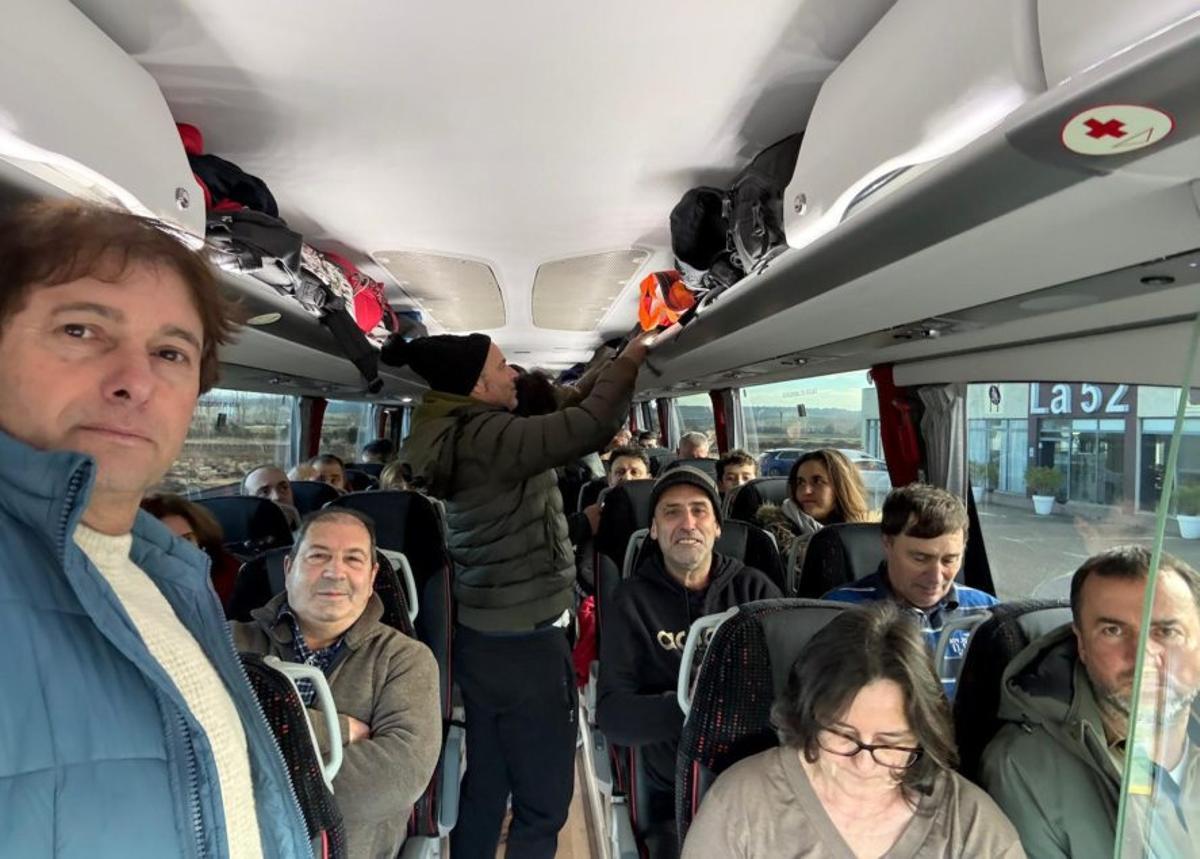 El patrón mayor de Cangas en el viaje 
con la flota de Cangas. |  FdV