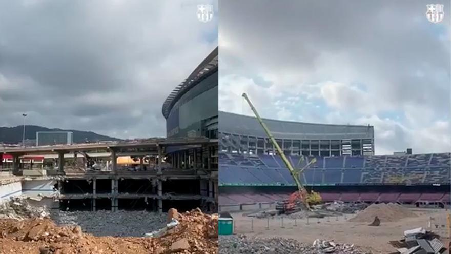 ¡Nuevas imágenes de las obras del Spotify Camp Nou! Te dejarán con la boca abierta...