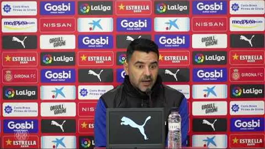 Roda de premsa de Míchel prèvia al Girona - Màlaga