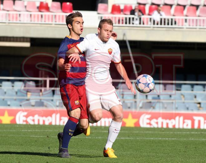 Youth League FC Barcelona Juvenil, 3 - AS Roma, 3