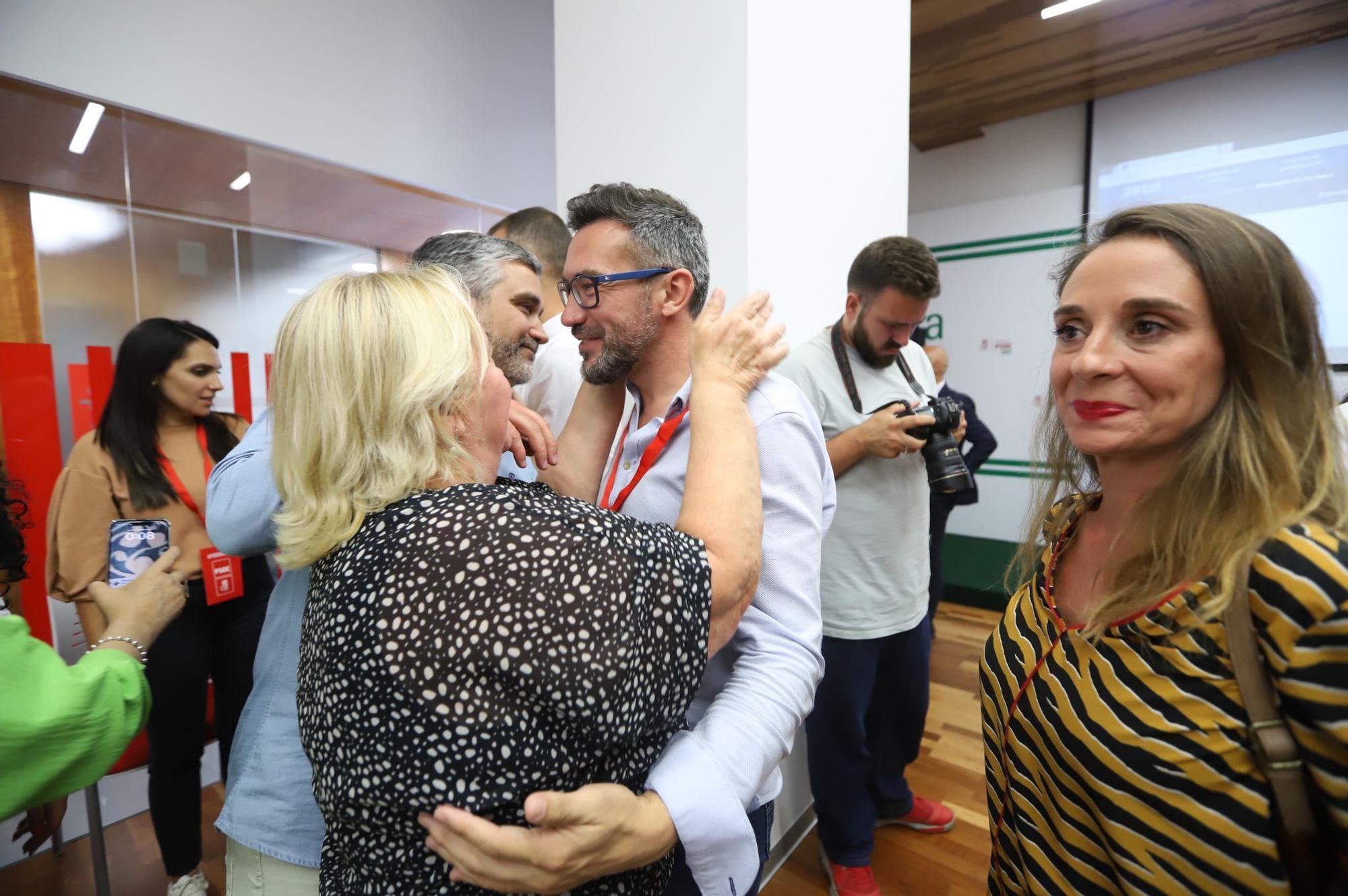 Noche electoral en el PSOE