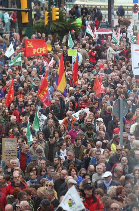 Concentración en Málaga por unas pensiones "dignas"