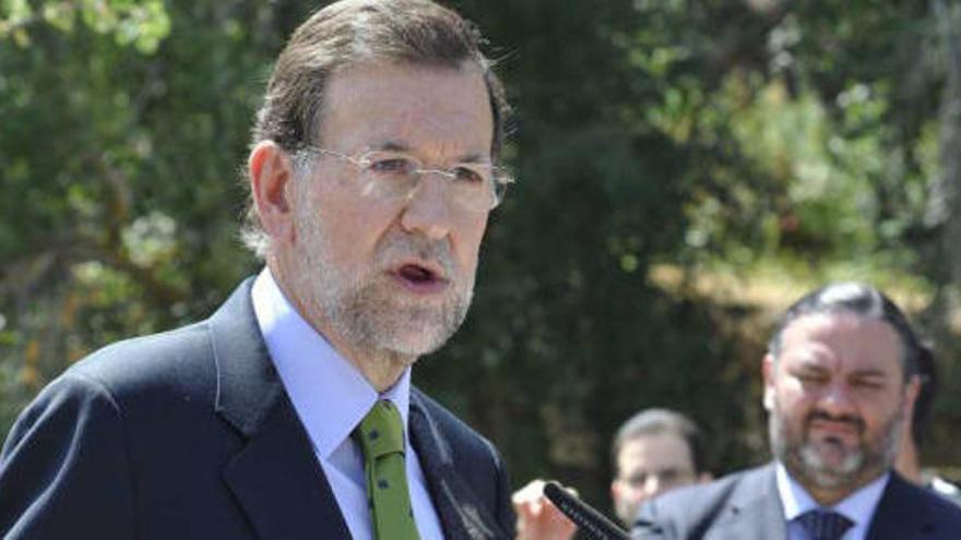 Mariano Rajoy, ayer, durante su visita de ayer a Granada.
