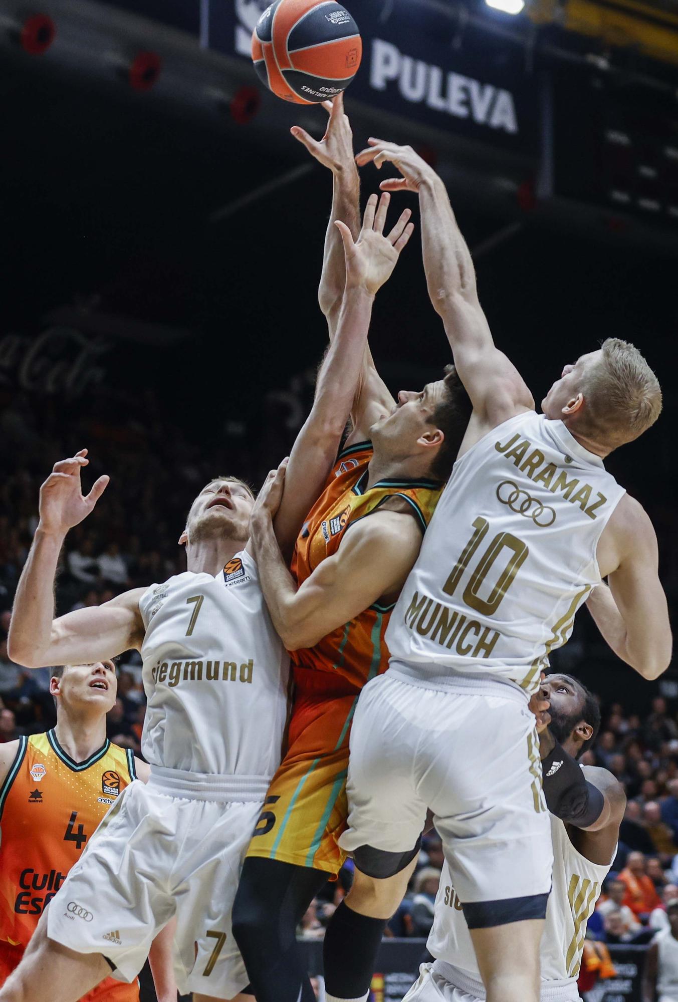 Victoria de Valencia Basket ante el Bayern de Munich