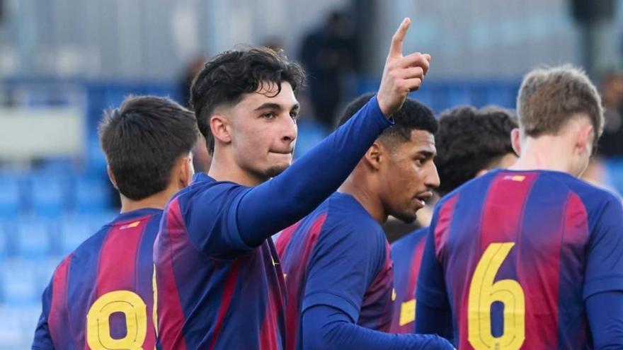¡Toni Fernández asistió a su primo, Guille Fernández que dio el primer gol para el Barça Atlètic!