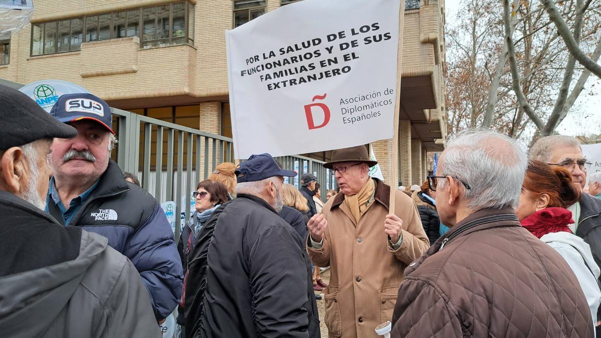 Concentración de funcionarios en Madrid por Muface