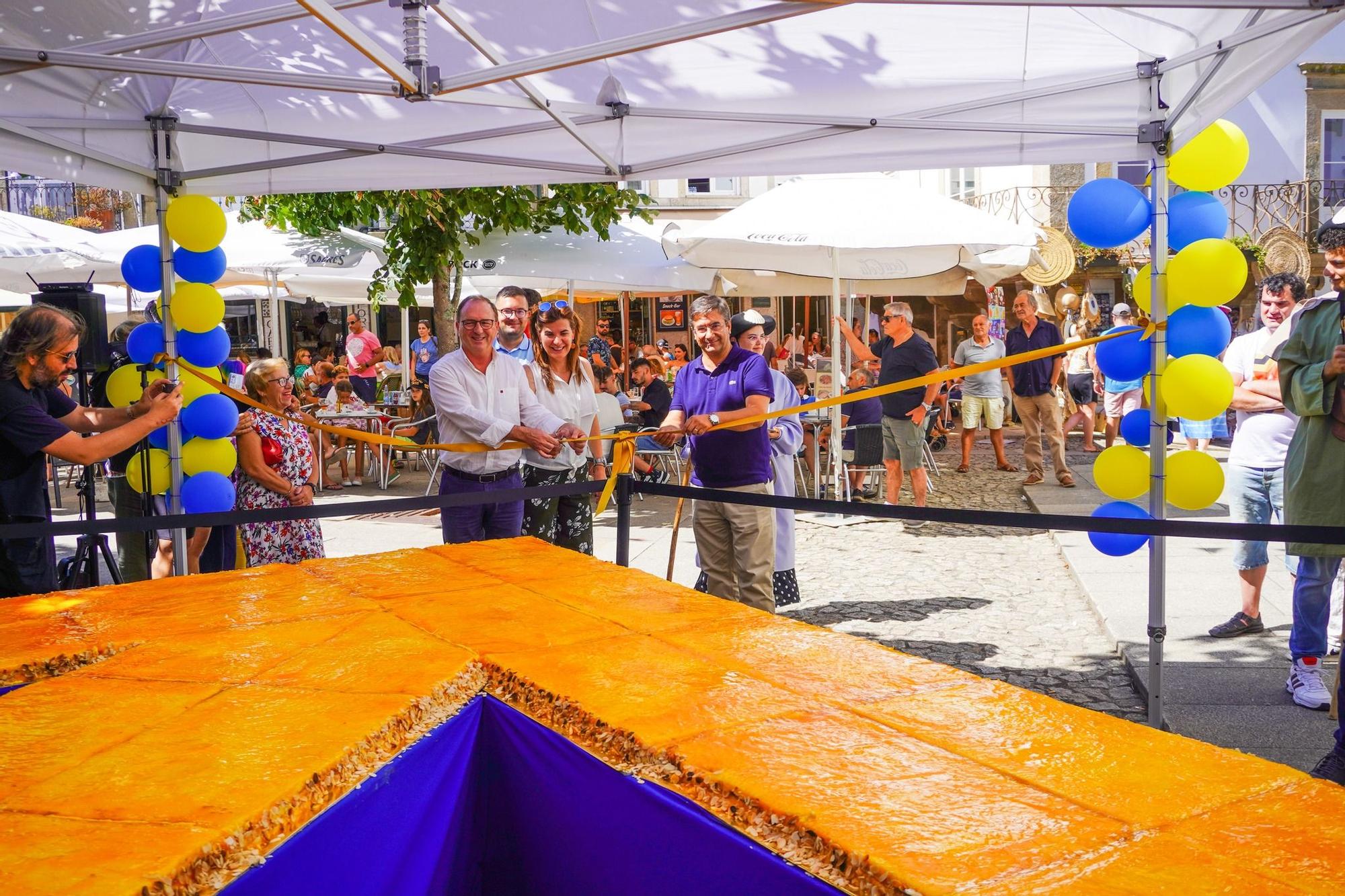 Valença crea la flecha más grande (y dulce) del Camino de Santiago