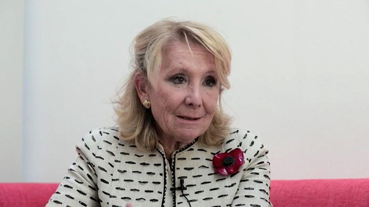 Esperanza Aguirre, expresidenta de la Comunidad de Madrid