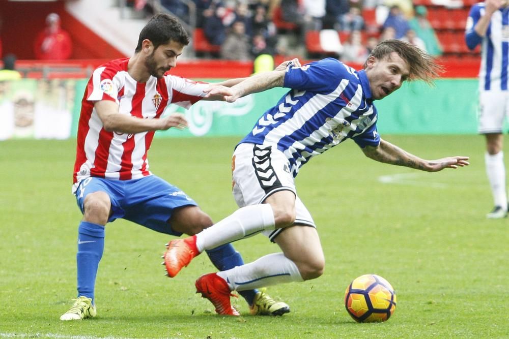 El partido entre el Sporting y el Alavés, en imágenes
