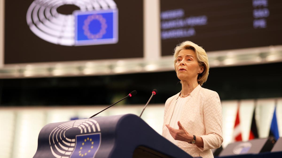 La presidenta de la Comissió Europea, Ursula von der Leyen