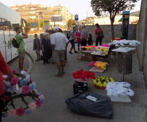 Les enramades de Sallent arriben a Gràcia