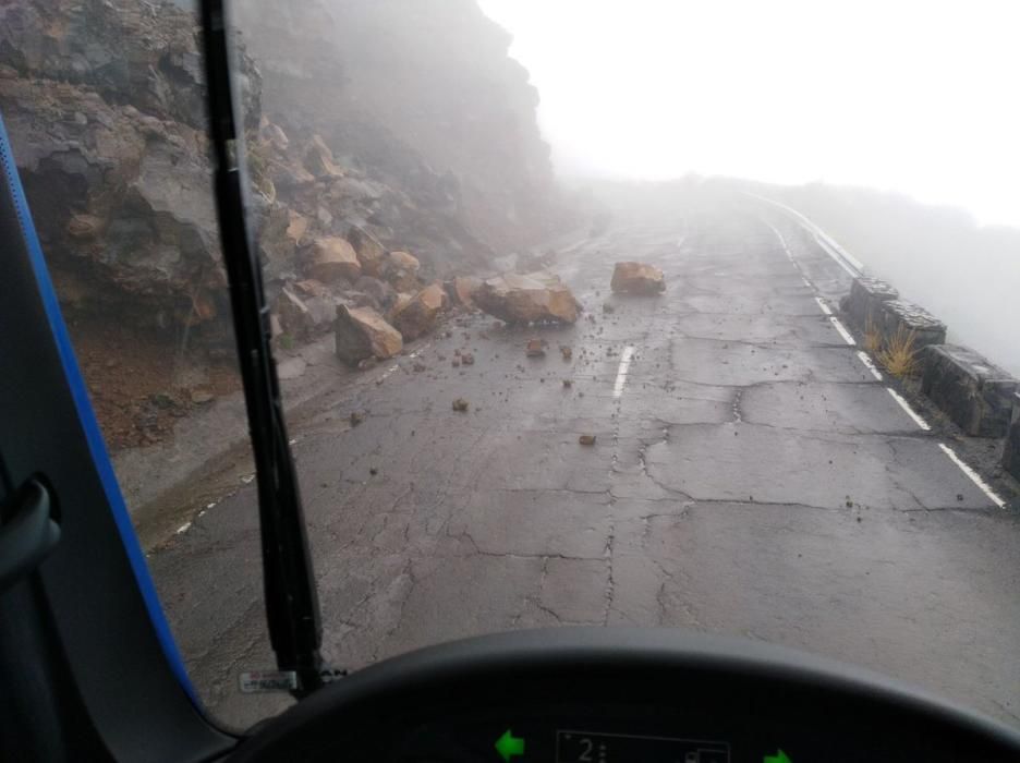 Estragos en La Palma por las lluvias