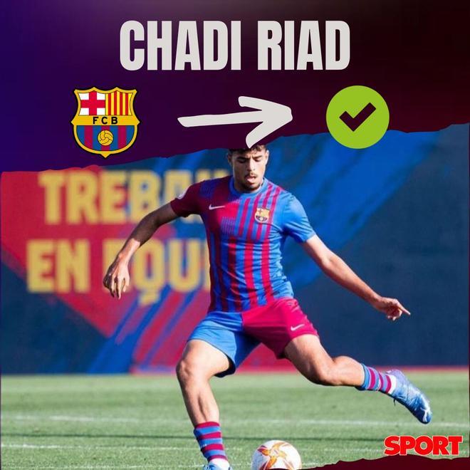 05.07.2022: Chadi Riad - Finalizada su etapa juvenil, el central renueva con el Barça hasta junio de 2024, más una temporada opcional