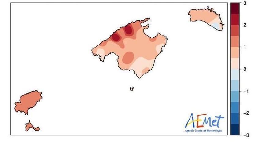 La temperatura media de abril sube 1,3 grados en Ibiza y Formentera