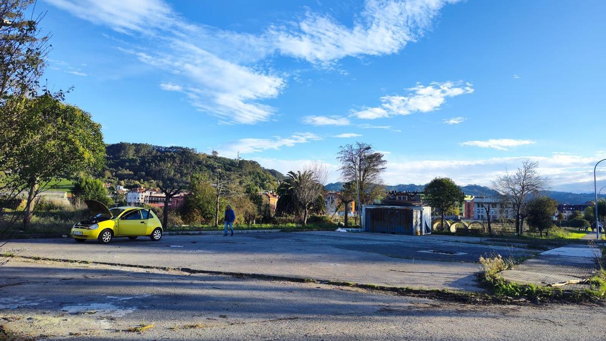 La parcela en la que se habilitará el nuevo aparcamiento para autocaravanas.