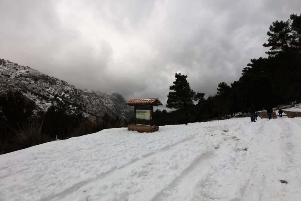 El día después de la intensa nevada en la Serra