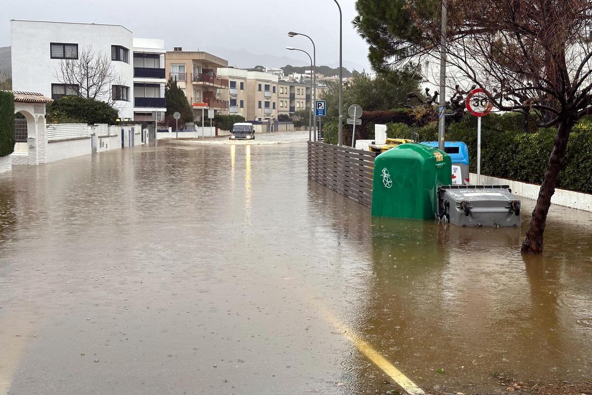 Avinguda Mistral de Llançà aquest 20 de gener de 2026.