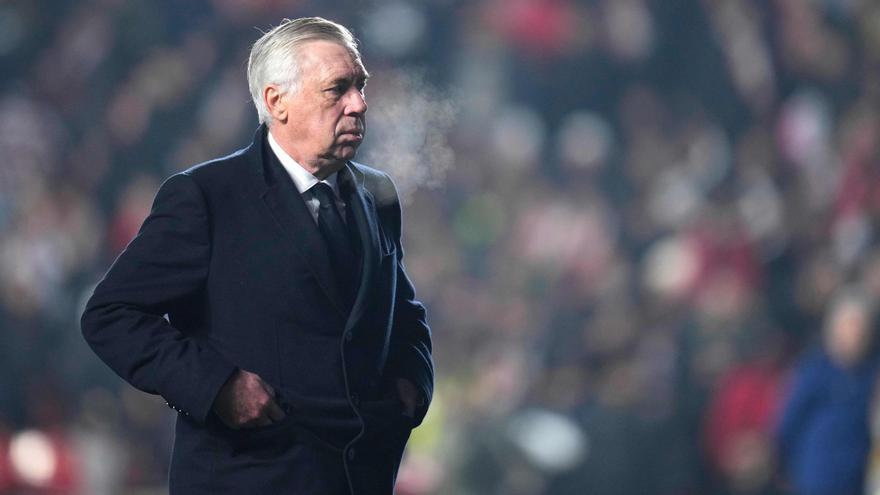 Ancelotti se pronuncia sobre el posible penalti sobre Vinicius en Vallecas