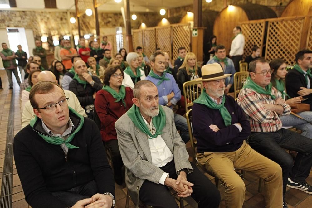 Gala de entrega de premios de "Gijón de sidra" en el Llagar de Castiello