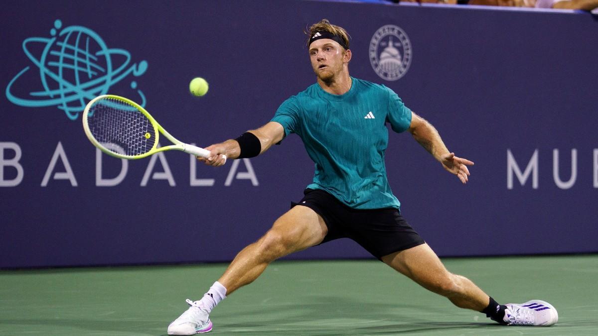 Alejandro Davidovich, durante su partido