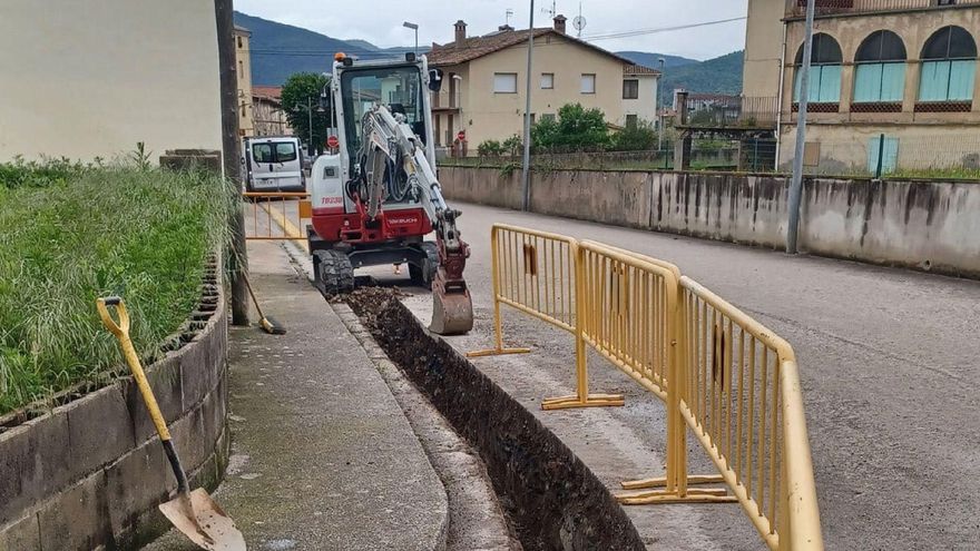 Les Preses millora la xarxa d’aigua potable